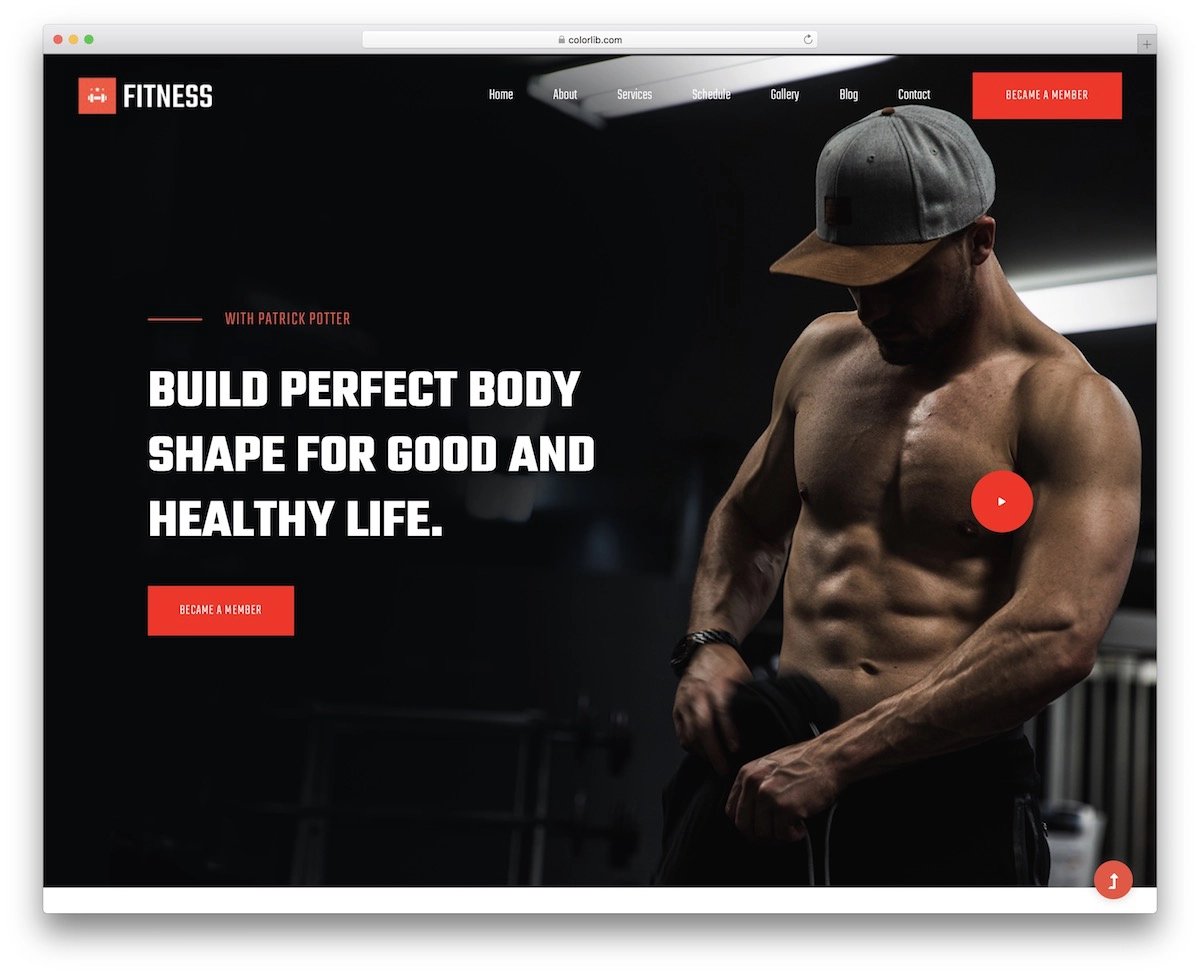 website template FitnessClub   shopifashion