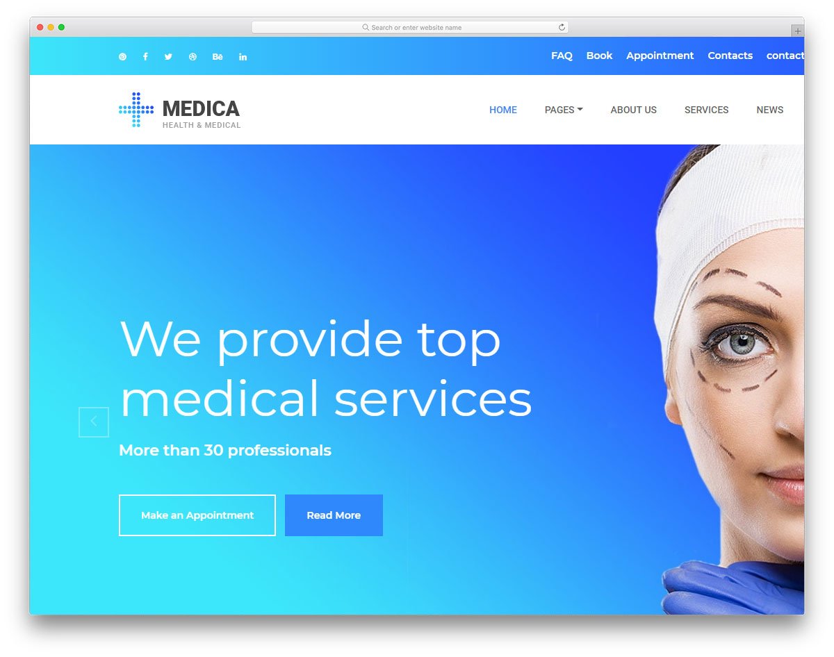 website template Medica   shopifashion