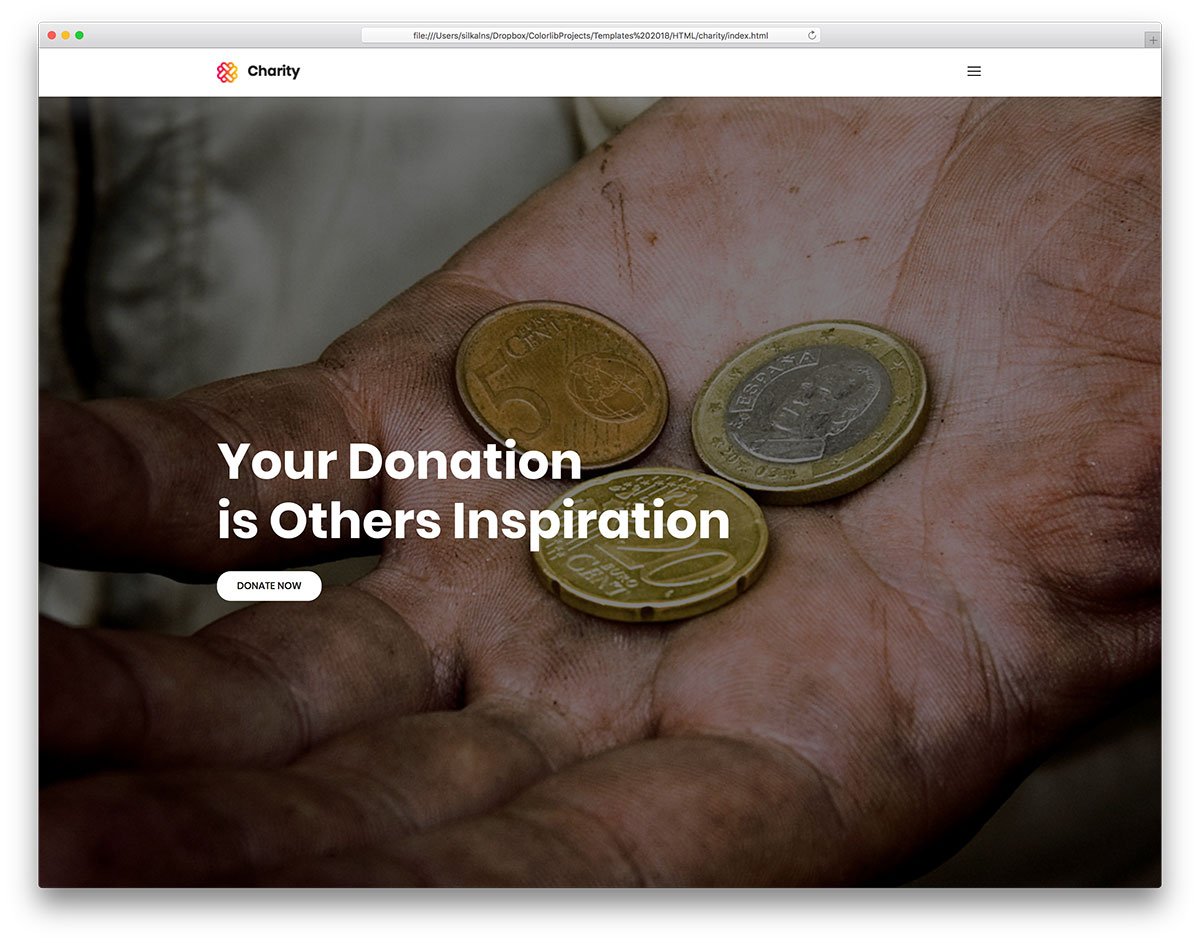 website template Charity   shopifashion